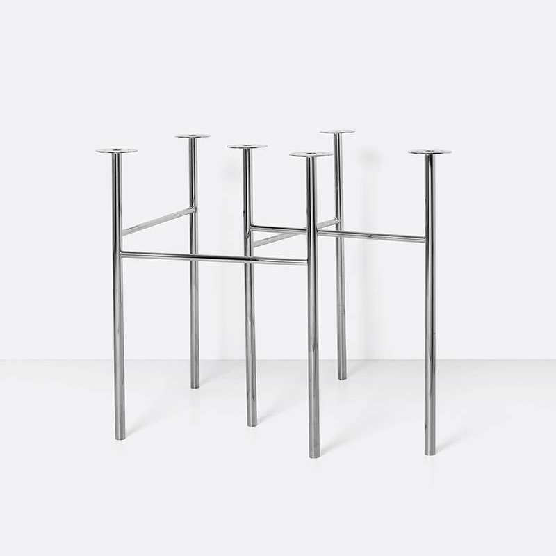 Ferm Living Mingle Table Legs W48 W68 Chrome Base Tafelpoten The