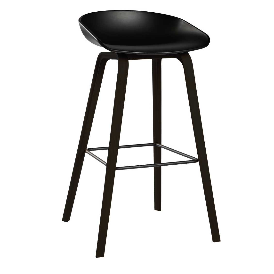 HAY - About A Stool AAS32 Black Base - Barkruk - The SHOP Online Herentals